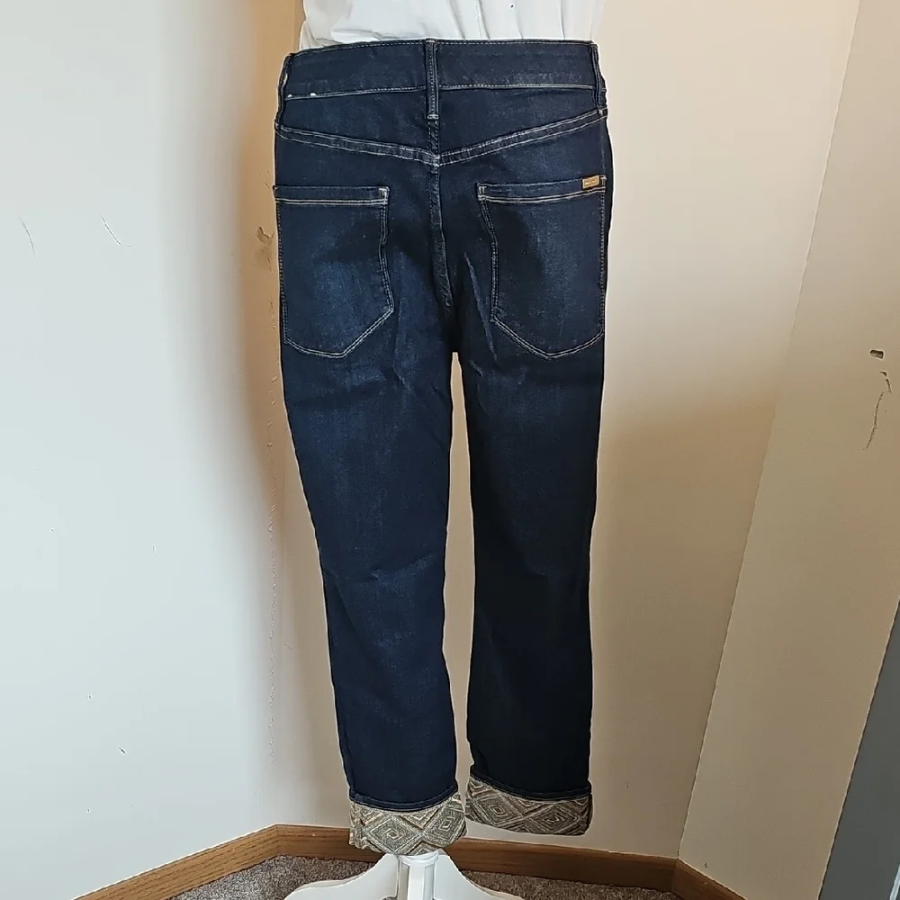 White House Black Market Dark Blue Slim Crop Jeans - Picture 4 of 7